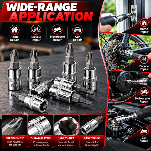 46-in-1 Multi-Purpose Tool Kit – Screwdriver, Socket & Ratchet Wrench Set