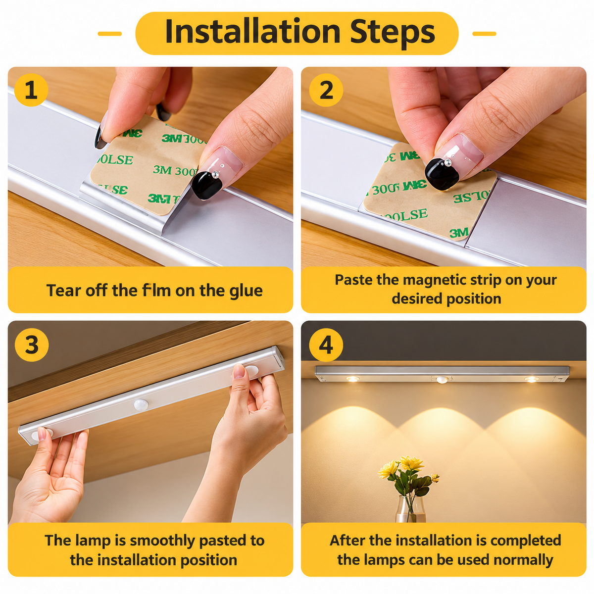 LED Cabinet Light with Motion Sensor