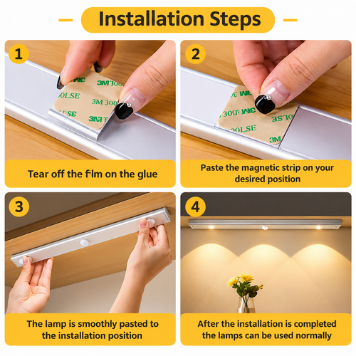 LED Cabinet Light with Motion Sensor